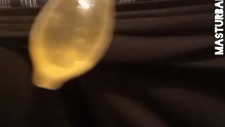 MasturbaBULL - I pee in a Condom