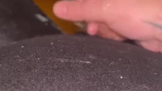 WFH piss and cum in black socks