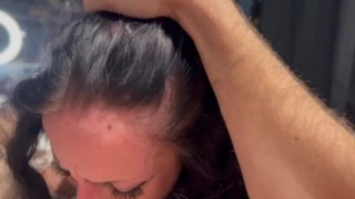 I LOVE deepthroating his 8 inch cock while he ORDERS I cum 3 times with my toy!