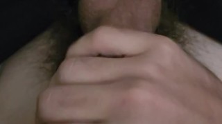 jerking my hard cock