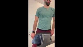 Piss in short after the jogg