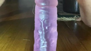 Guy take dildo deep