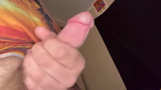 Chubby Guy Big Dick Edging Cumshot
