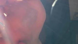 Master’s dirty soles while reading
