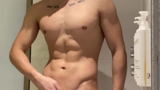 Jerk off when in the shower