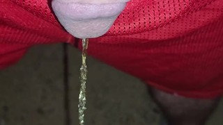 Early morning pee outside