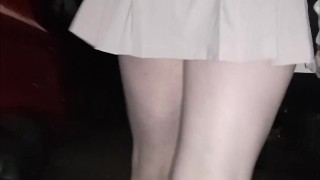 fat ass and panties - caught upskirt in public