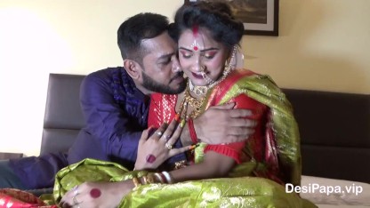 新婚印度女孩苏迪帕硬核蜜月第一晚性爱和体内射精