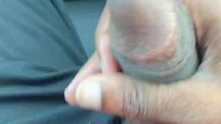 Jerking off in parking lot