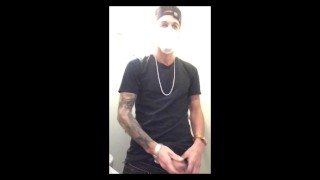 I can't stand how horny I am and I go to the airplane bathroom to masturbate.