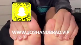 Cute Twink Boy Shows Off His Smooth Soles