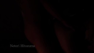 旦那が仕事中に奥さんとセックス❤︎ 素人人妻を暗い部屋で調教してぶっかけ