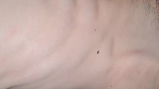 Muscled twink with huge cock flexing and slapping cock against abs