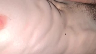 Muscled twink with huge cock flexing and slapping cock against abs
