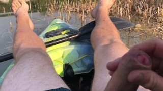 Risky Kayak Masturbation & Orgasm While Out On The Lake
