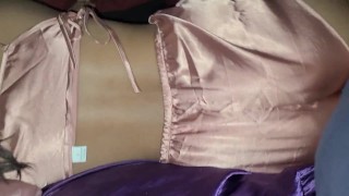 up with sexy ass in silk