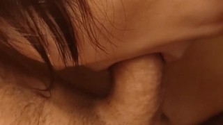 Japanese whore sucks and enjoys my big Interracial dick in hotel room