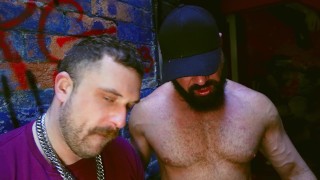 Cock Hungry Jock Gives Back Alley Blowjob