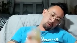 French Guy Fucking His Fleshlight So Strong and Moaning