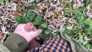 Juicy Jerk Off In The Woods Compilation / risky / handsome / big loads / huge veiny cock / horny