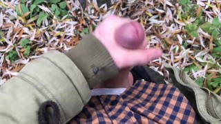 Juicy Jerk Off In The Woods Compilation / risky / handsome / big loads / huge veiny cock / horny