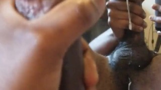 Jerking off my morning wood