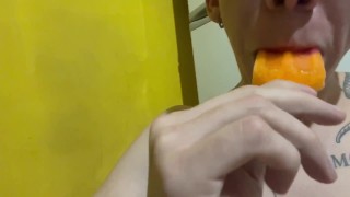 Big Cock with Ice Cream Masturbation