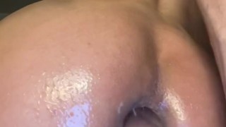 Twink stuffs juicy oiled ass