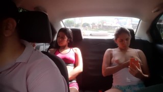 we watch porn in the uber and we get horny