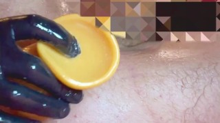 Creampie Bi Slut, Fat Booty HUGE Anal Dildo Leaking Cum 💦 DildoDadee Gaping