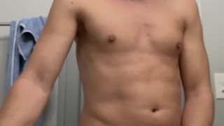Young twink cums
