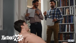 TWINKPOP - Twink Janitor Joey Mills Gets A Taste Of Kyle Connors' Ginger Thick Cock