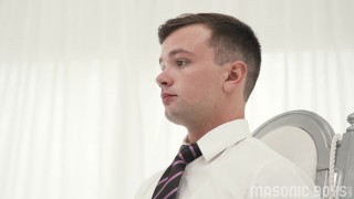 MasonicBoys - Cute, innocent, smooth boy tied up by hot, suited DILF
