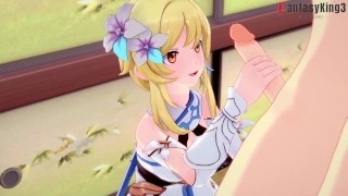 Traveler Lumine having sex | Genshin Impact | Hentai POV