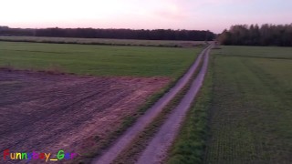 Outdoor special: Jerk off, vibrator and precum on a hunter stand (OnlyFans: Funnyboy_Ger)