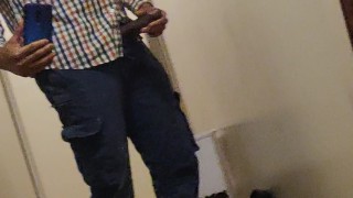 Cum Shot Started in The Mirror