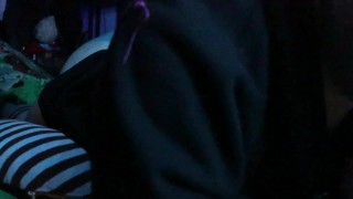 BUBBLE butt femboy uses vibrator and MOANS AND WHIMPERS FOR MORE