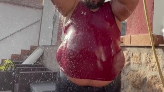 It was a hot day today