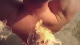 Hot ass but too warm. So, it sparked a fire ...