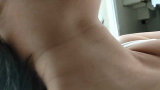 18 years Japanese petite girl licks my hairy asshole