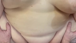 Fucking Busty Chubby Hairy Fat White Pussy Giving Her A Cumshot Creampie