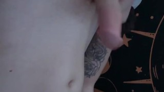 Jerking my big cock!