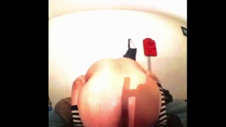 Femboy Rides Horse Dildo Deep