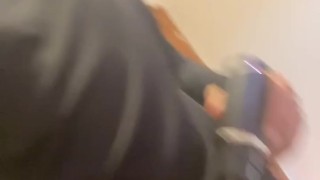 Using my message gun on my cock 😉🙈