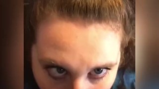 SEXY BBW WIFE GIVES BLOWJOB LOVES SWALLOWING CUM