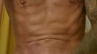 Solo wank with cum