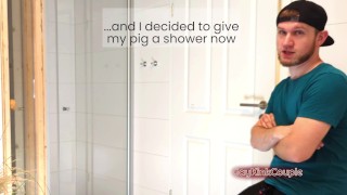 Shower off my sub with my piss