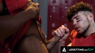 HETEROFLEXIBLE - Muscle Jock Gets Assfucked By His Teammate In The Locker Room After A Football Game
