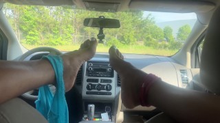 Masturbation foot fetish POV