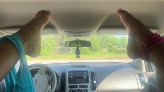 Masturbation foot fetish POV